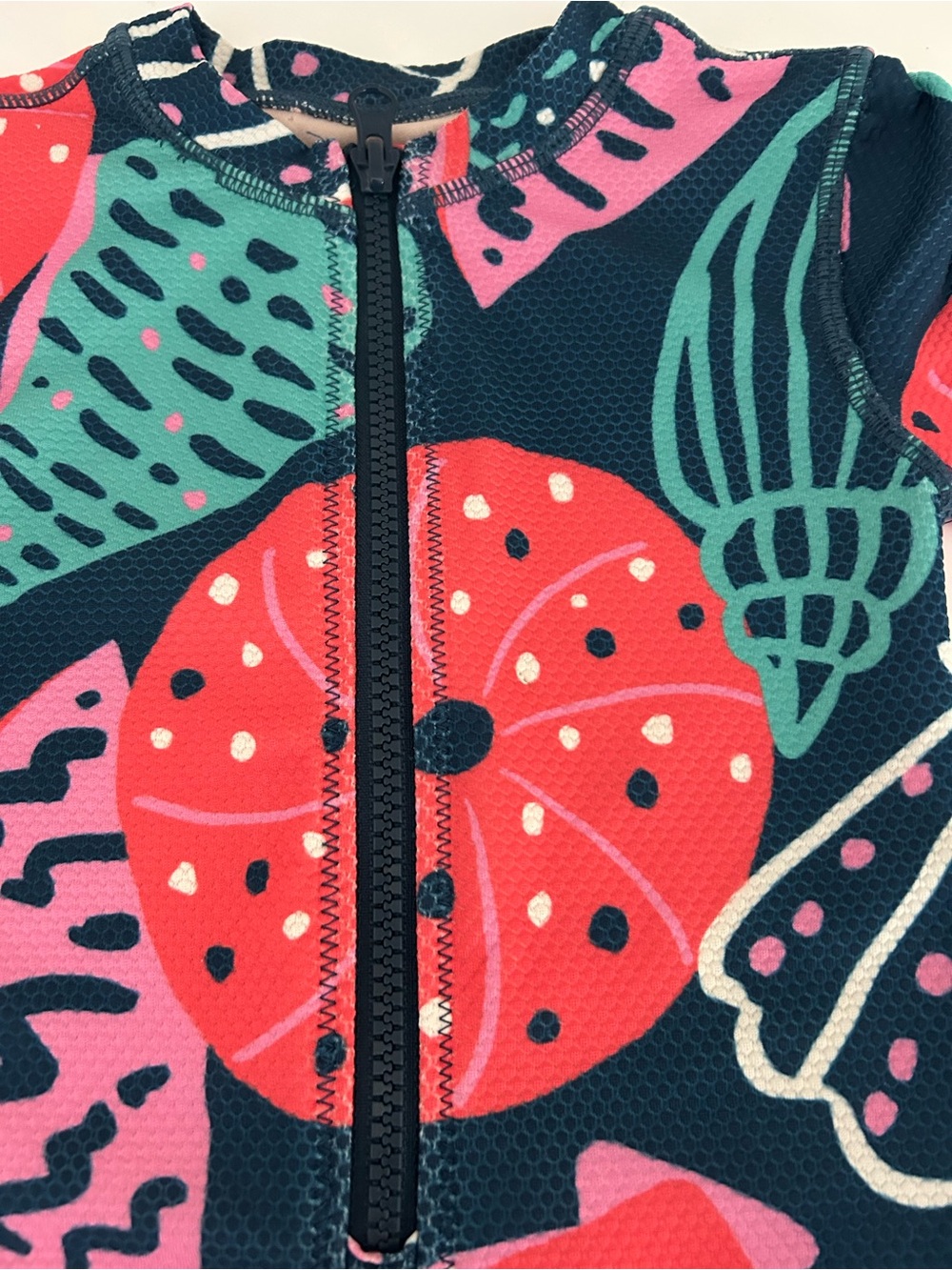 Tea Collection Seashell Print Swimsuit Rashguard - Picture 2 of 4